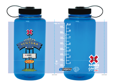 K3 Blue Water Bottle