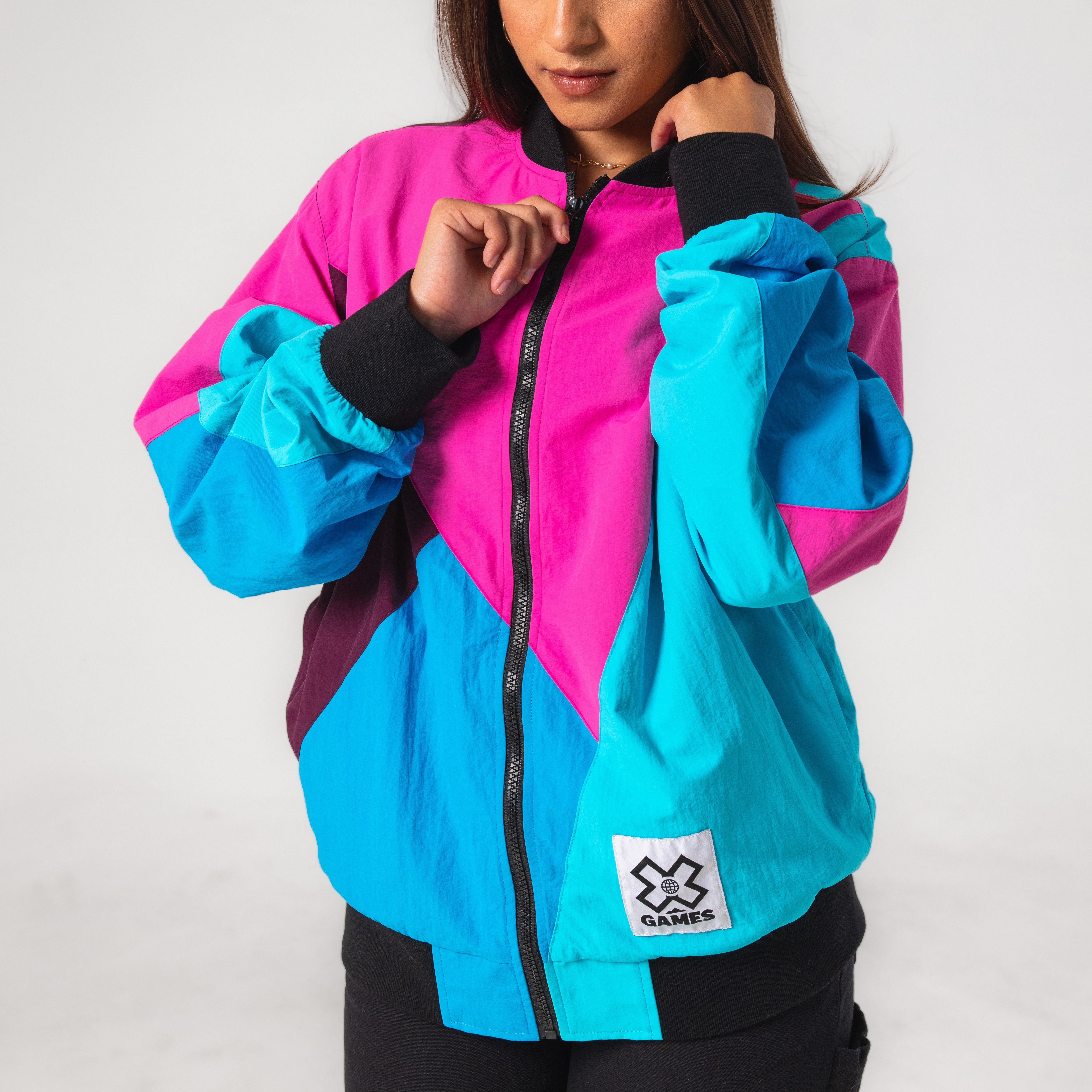 J2 RETRO COLOR-BLOCK WINDBREAKER